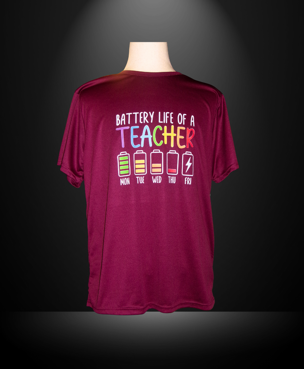 Teacher Battery T-Shirt