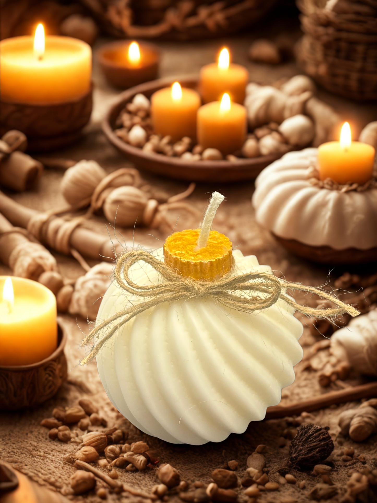 Christmas Ball Candle