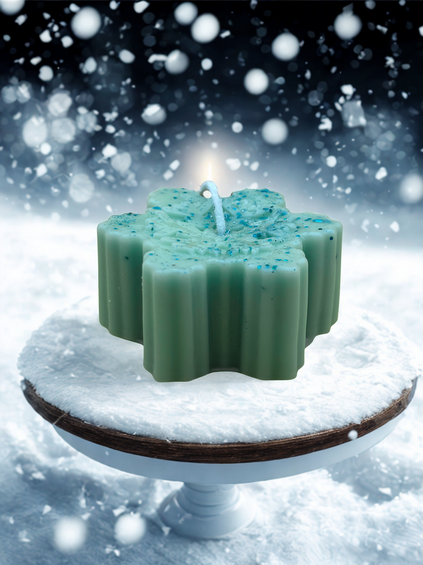 Snowflake Candle