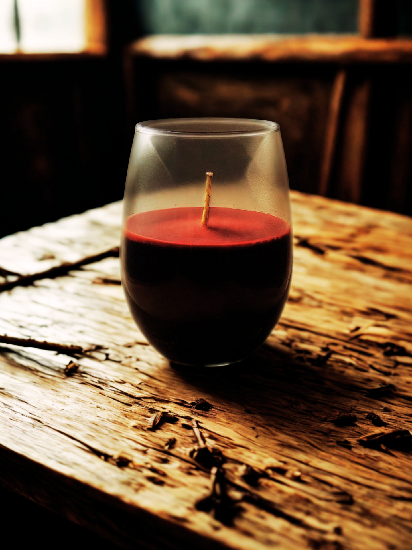 Wine Glass Candle