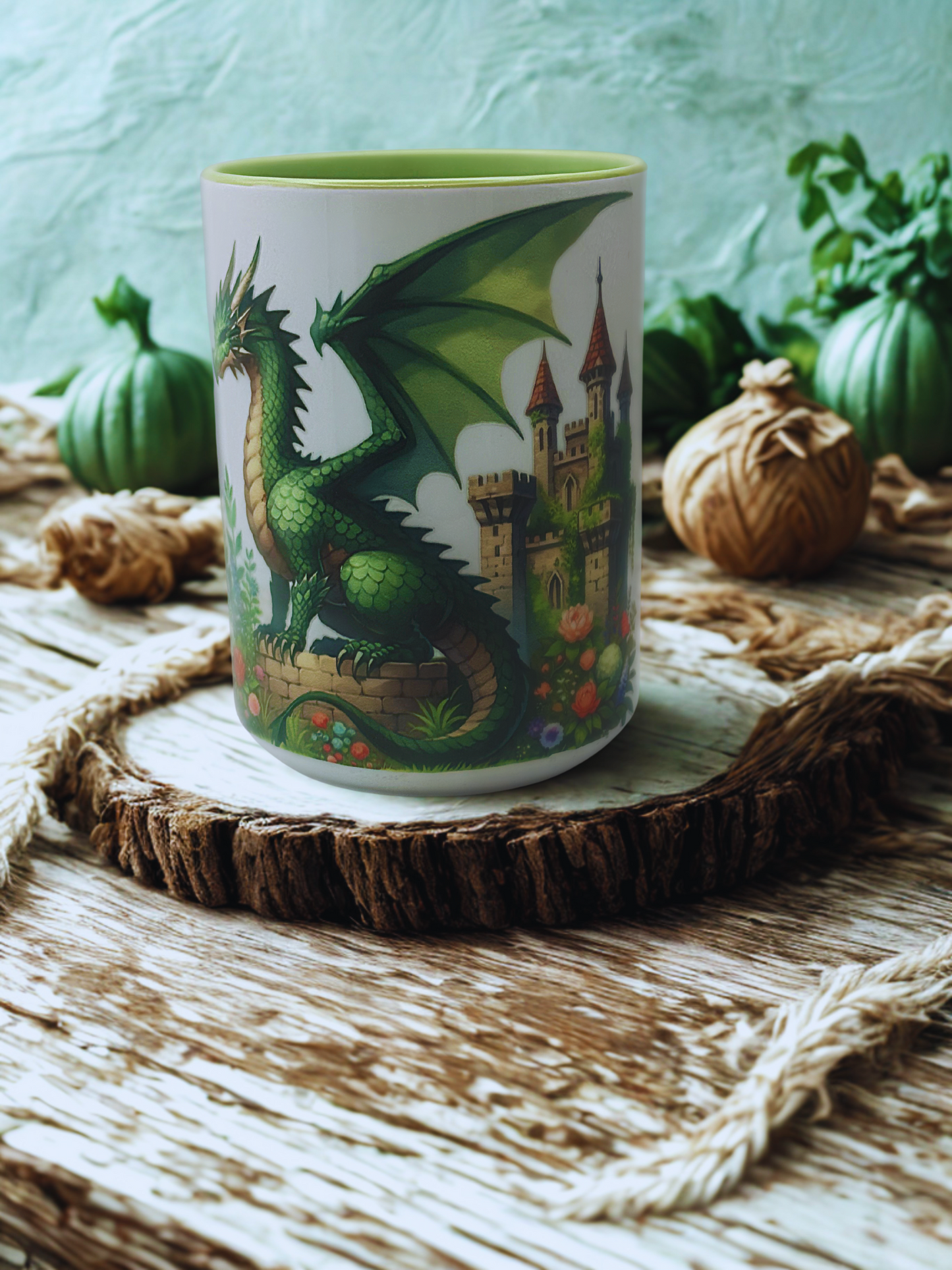 15 oz Coffee Mug - Green