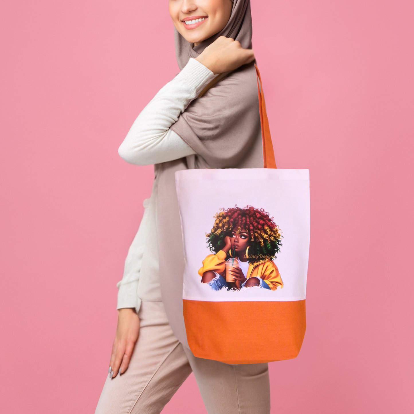 Small White Canvas Tote Bag