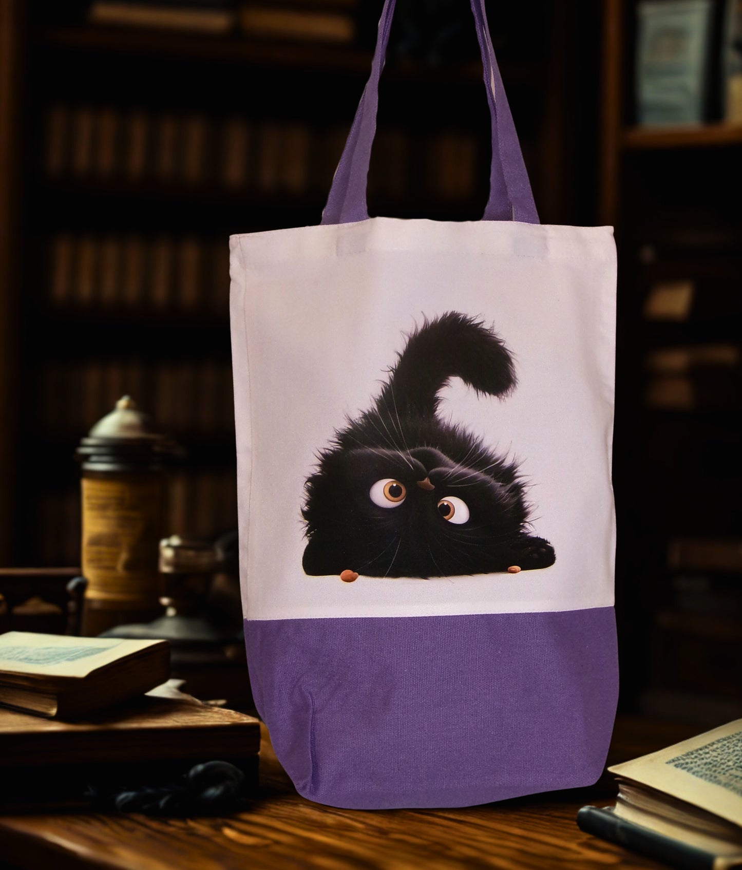 Small White Canvas Tote Bag