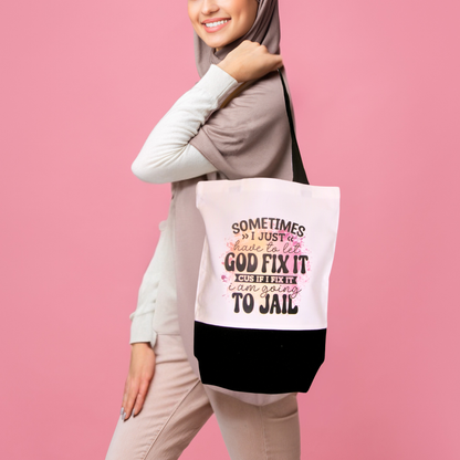 Small White Canvas Tote Bag