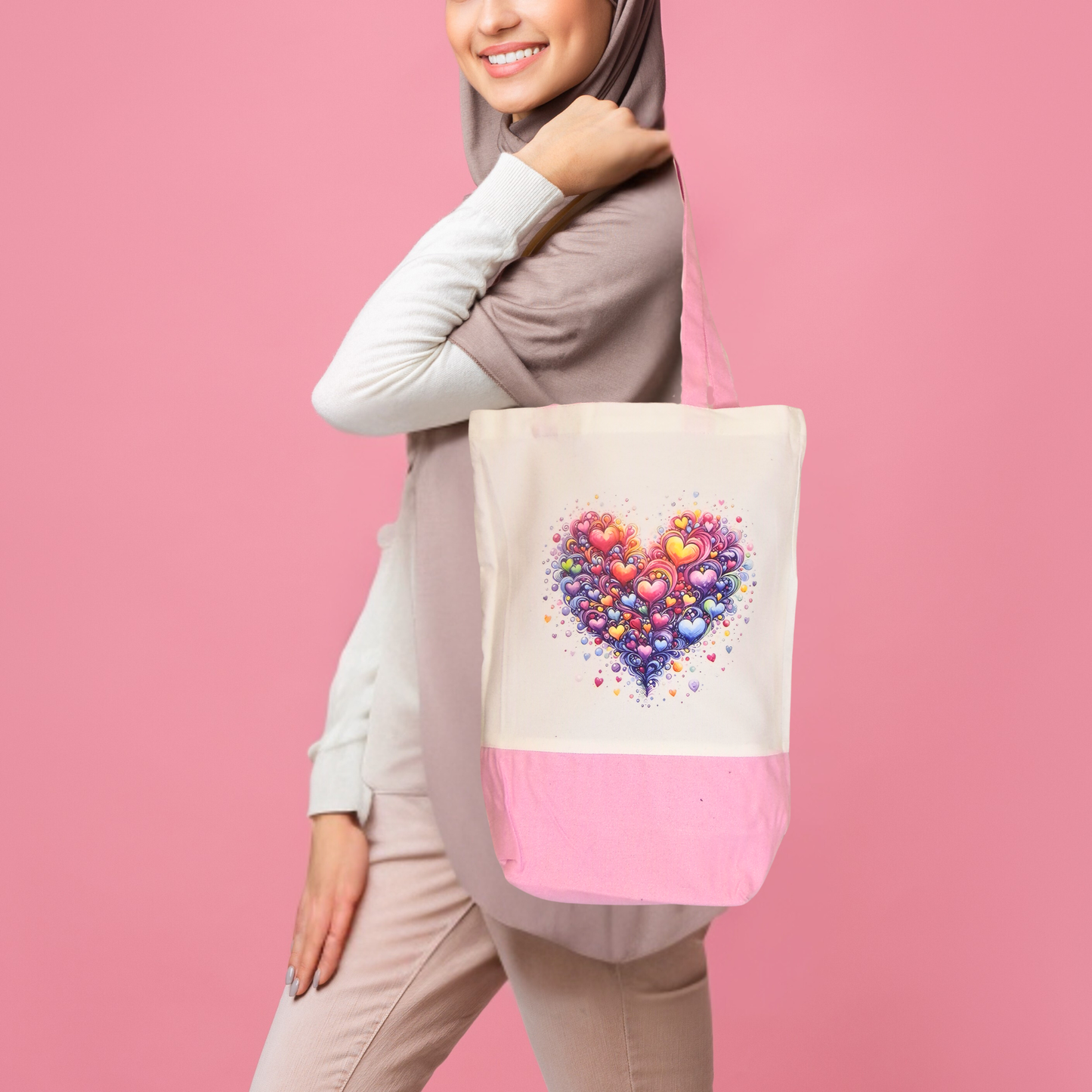Small White Canvas Tote Bag