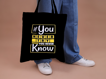 Small Black Canvas Bag