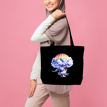 Medium Black Canvas Bag