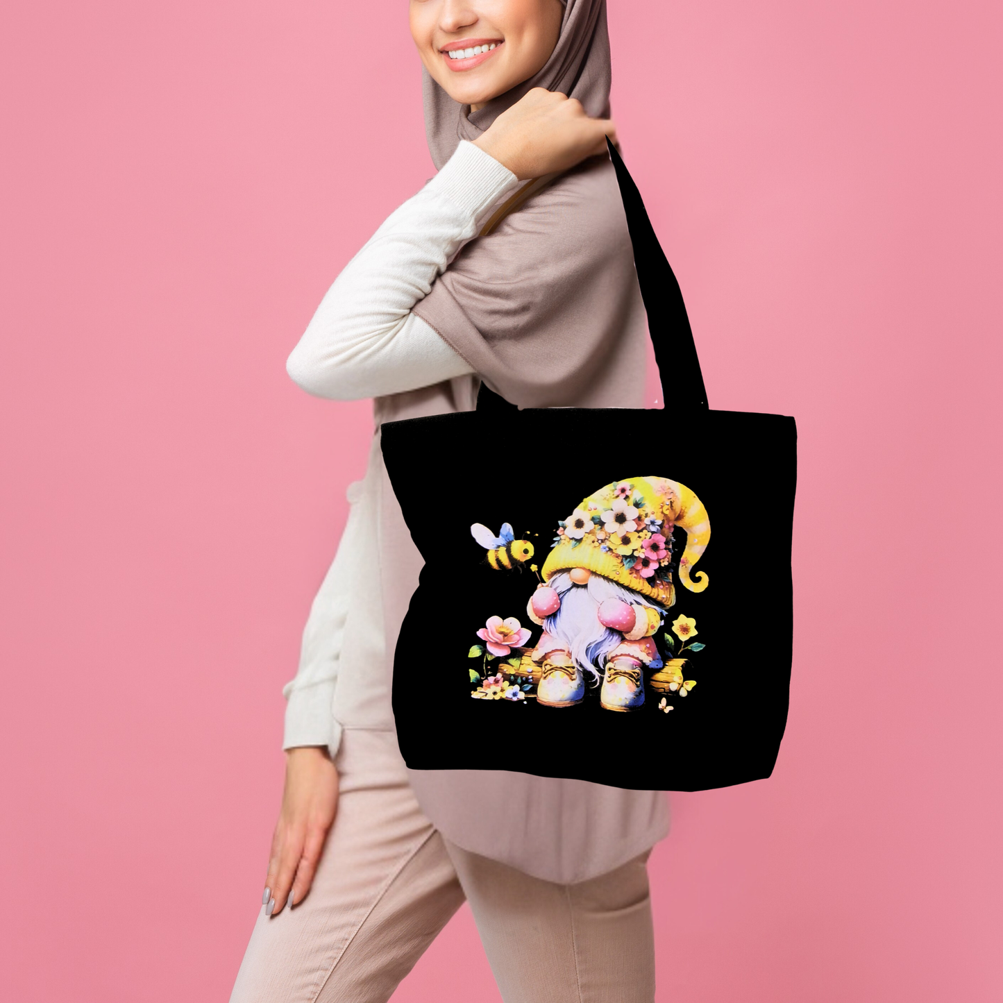 Medium Black Canvas Bag