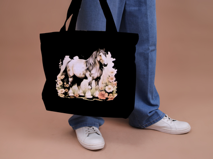 Medium Black Canvas Bag