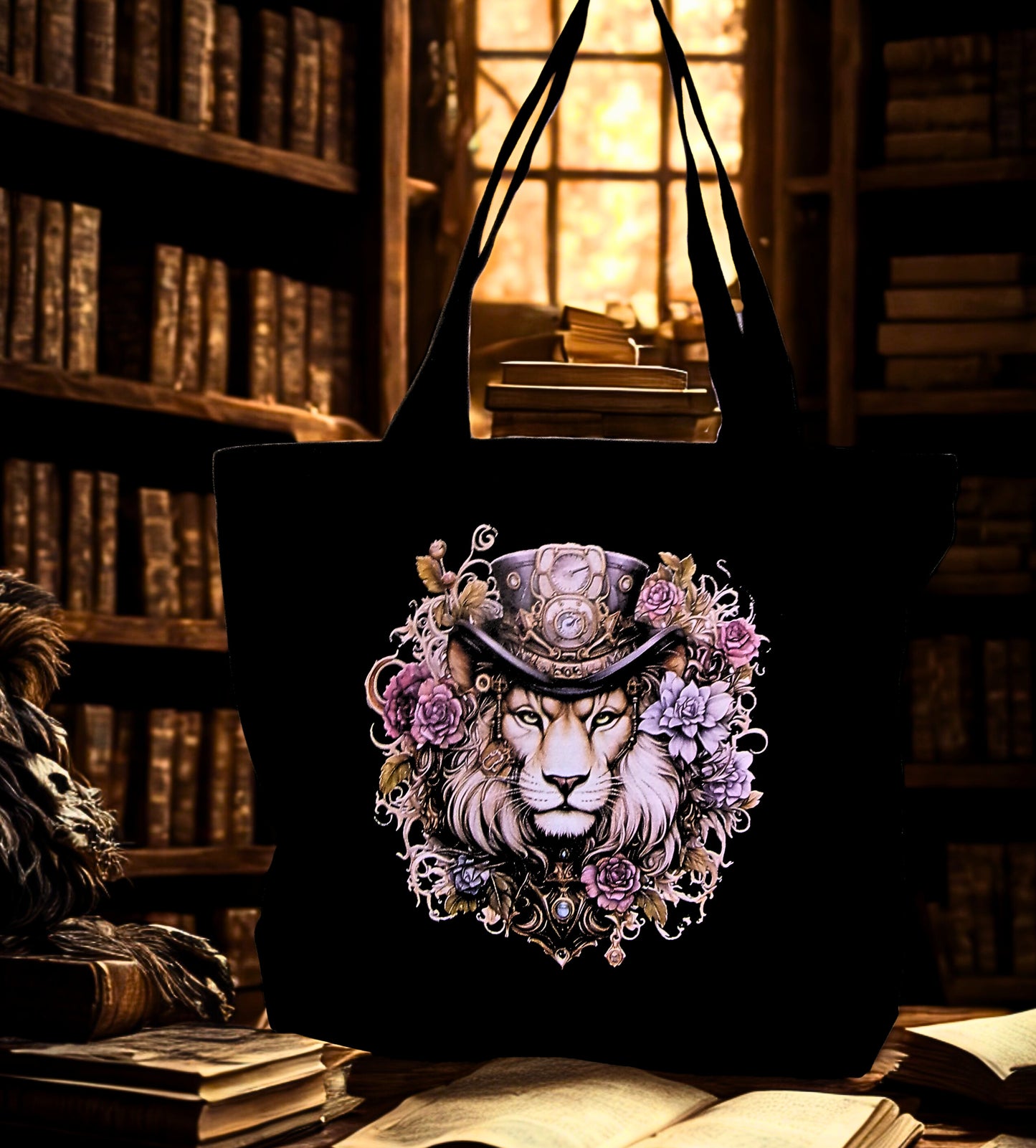 Medium Black Canvas Bag