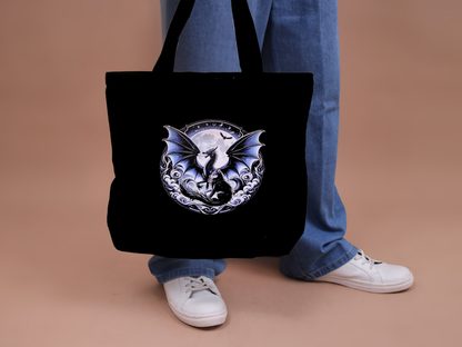 Medium Black Canvas Bag