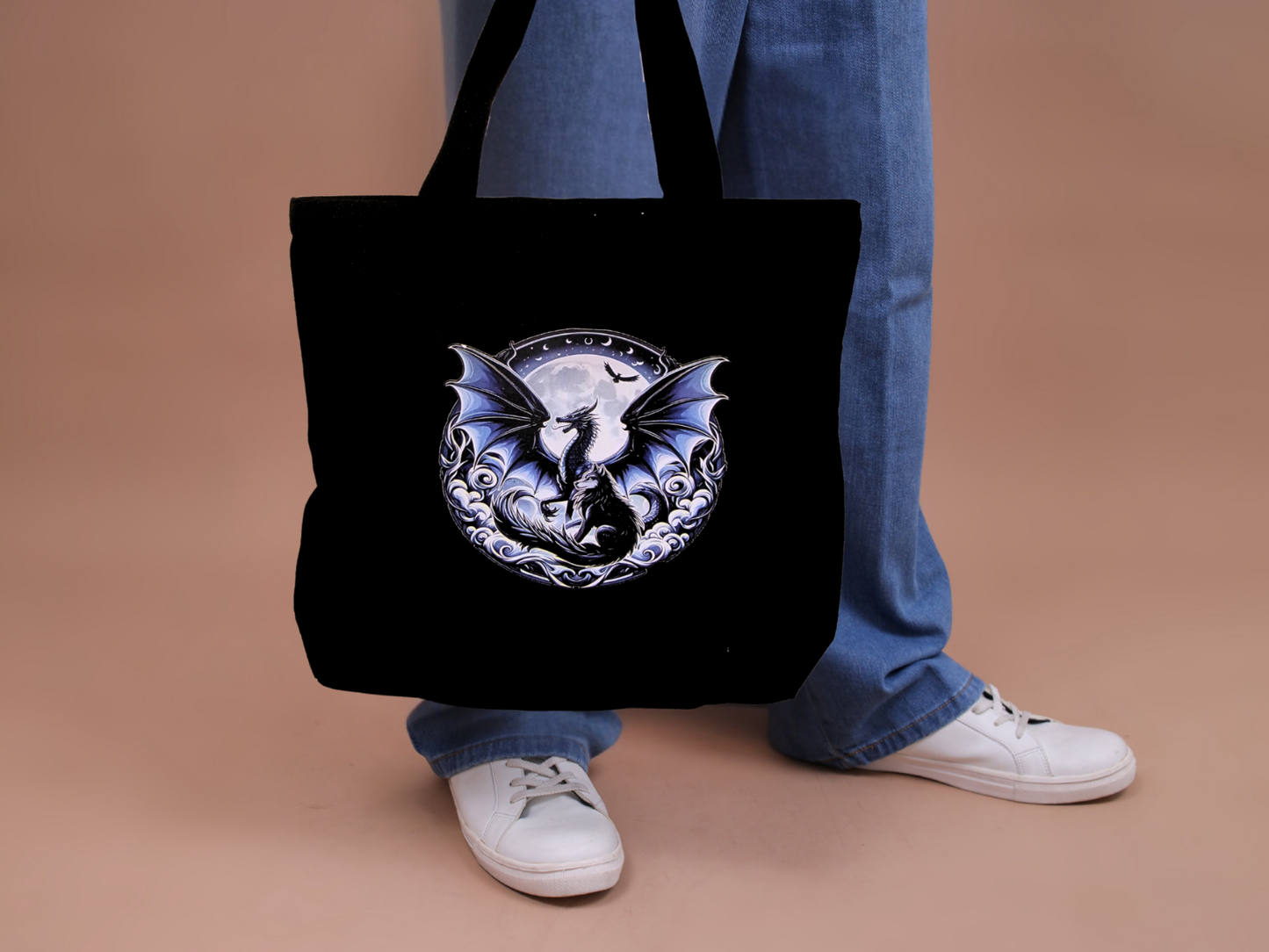 Medium Black Canvas Bag