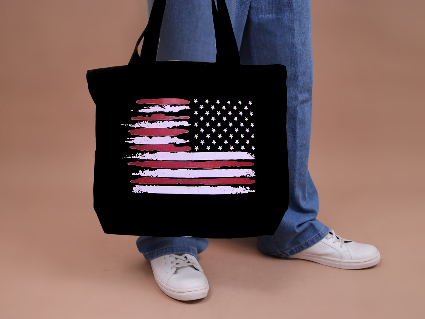 Medium Black Canvas Bag
