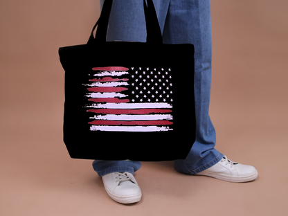 Medium Black Canvas Bag