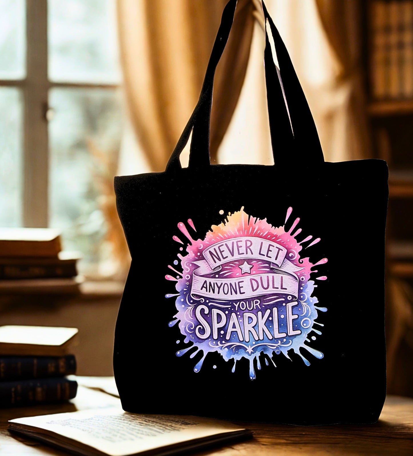 Medium Black Canvas Bag