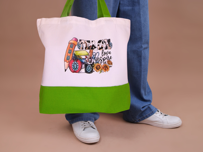 Large White Canvas Bage