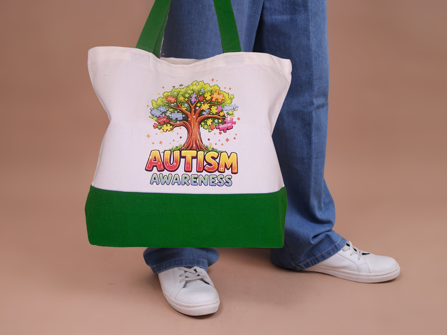 Large White Canvas Bage