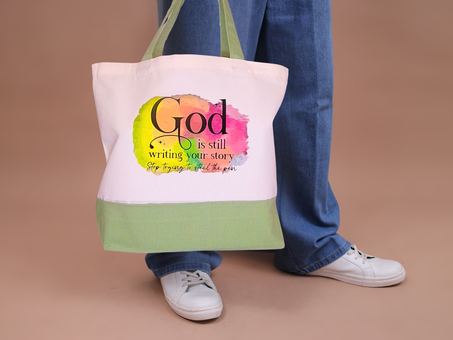 Large White Canvas Bage