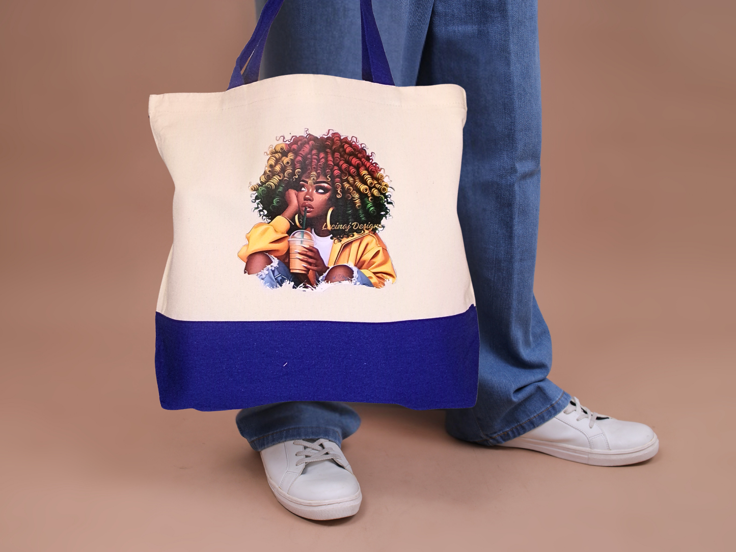 Large White Canvas Bage