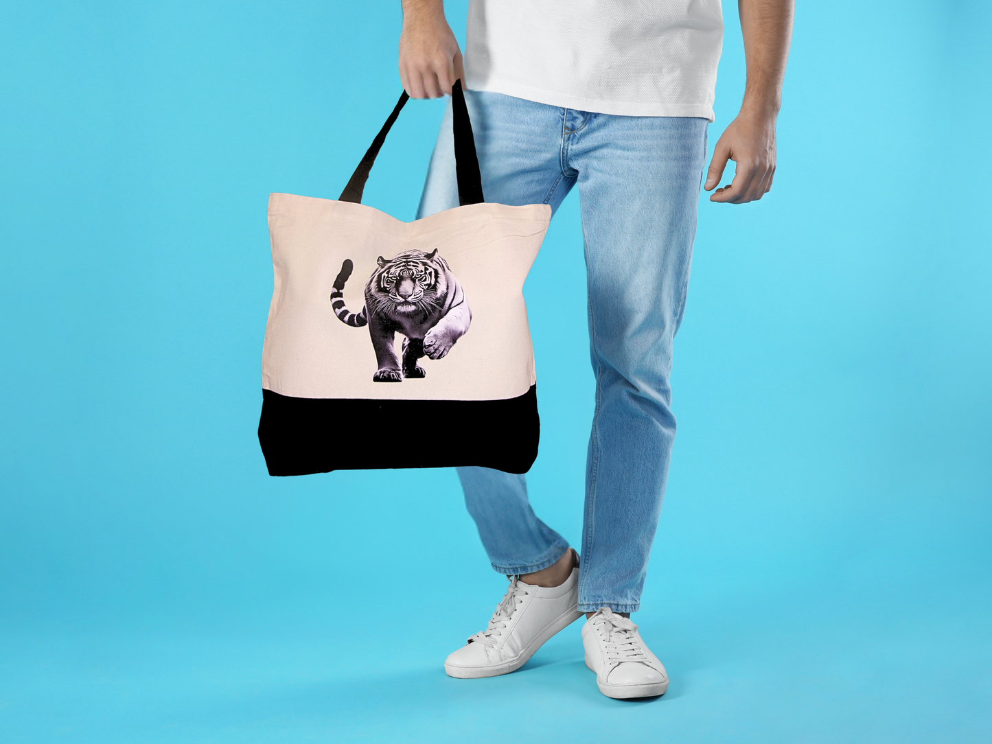 Large White Canvas Bage
