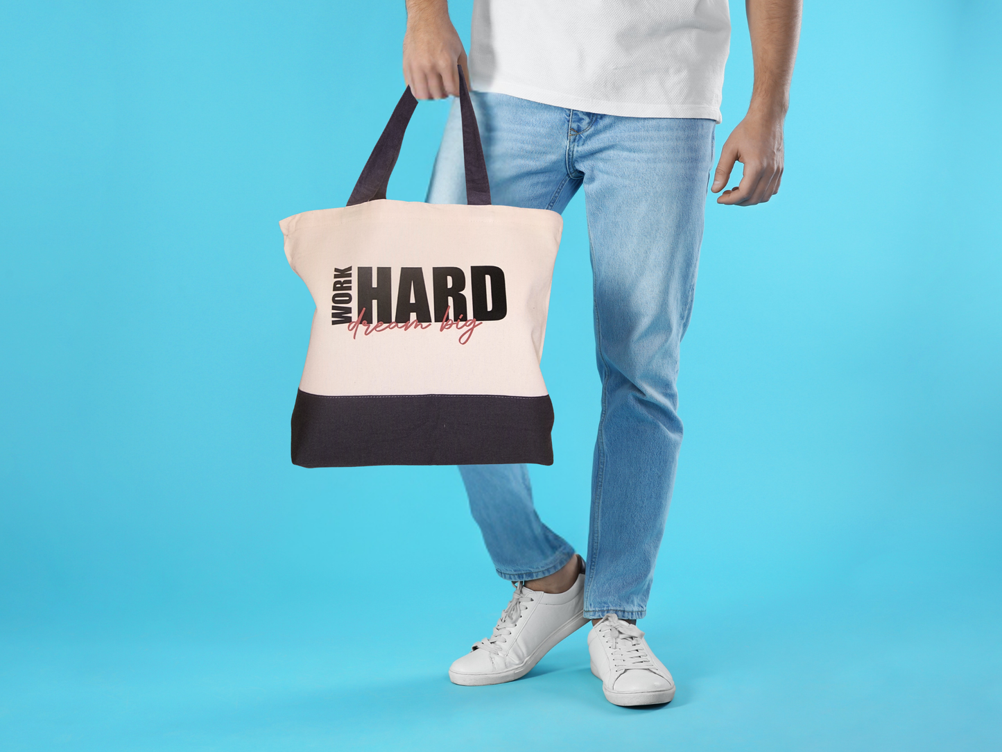 Large White Canvas Bage