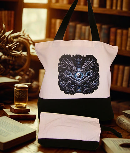 Large Canvas Tote Bag Set