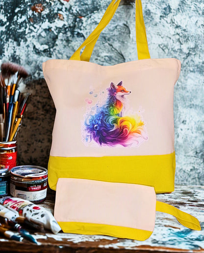 Large Canvas Tote Bag Set