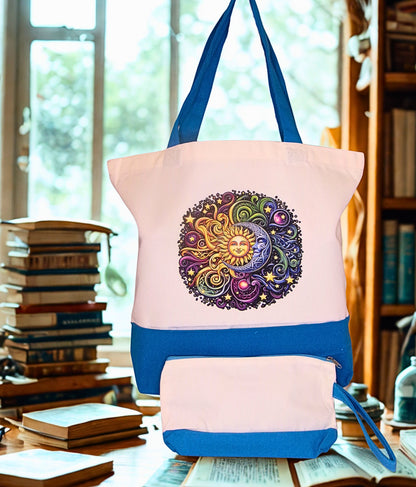Large Canvas Tote Bag Set