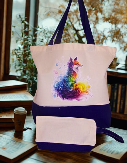 Large Canvas Tote Bag Set
