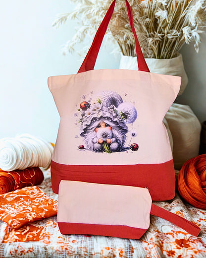 Large Canvas Tote Bag Set