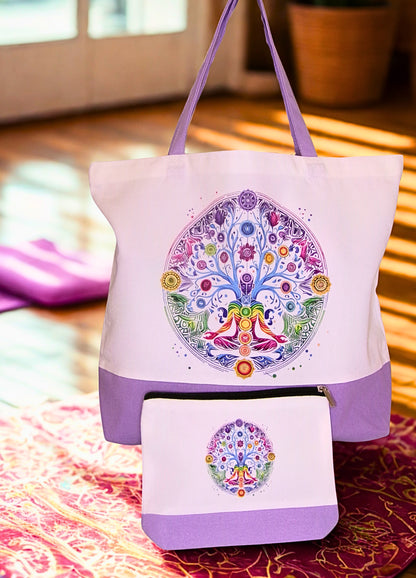 Large Canvas Tote Bag Set