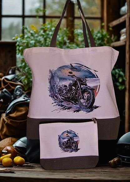 Large Canvas Tote Bag Set