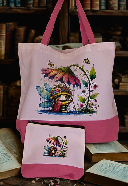 Large Canvas Tote Bag Set