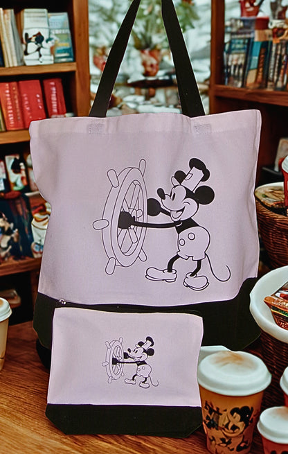 Large Canvas Tote Bag Set