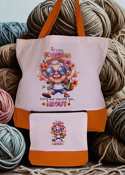 Large Canvas Tote Bag Set
