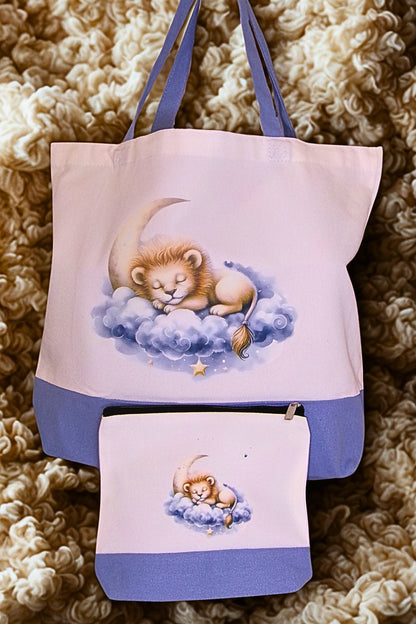 Large Canvas Tote Bag Set