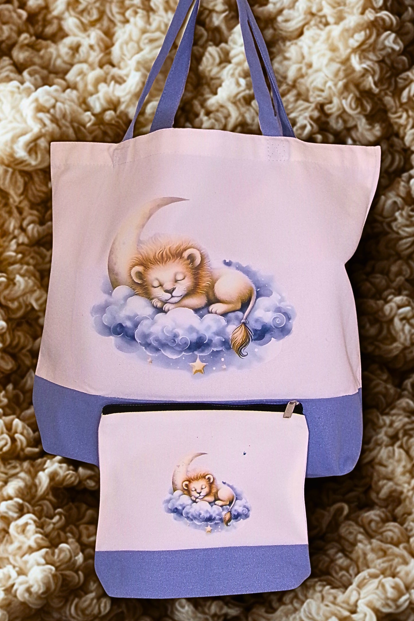 Large Canvas Tote Bag Set