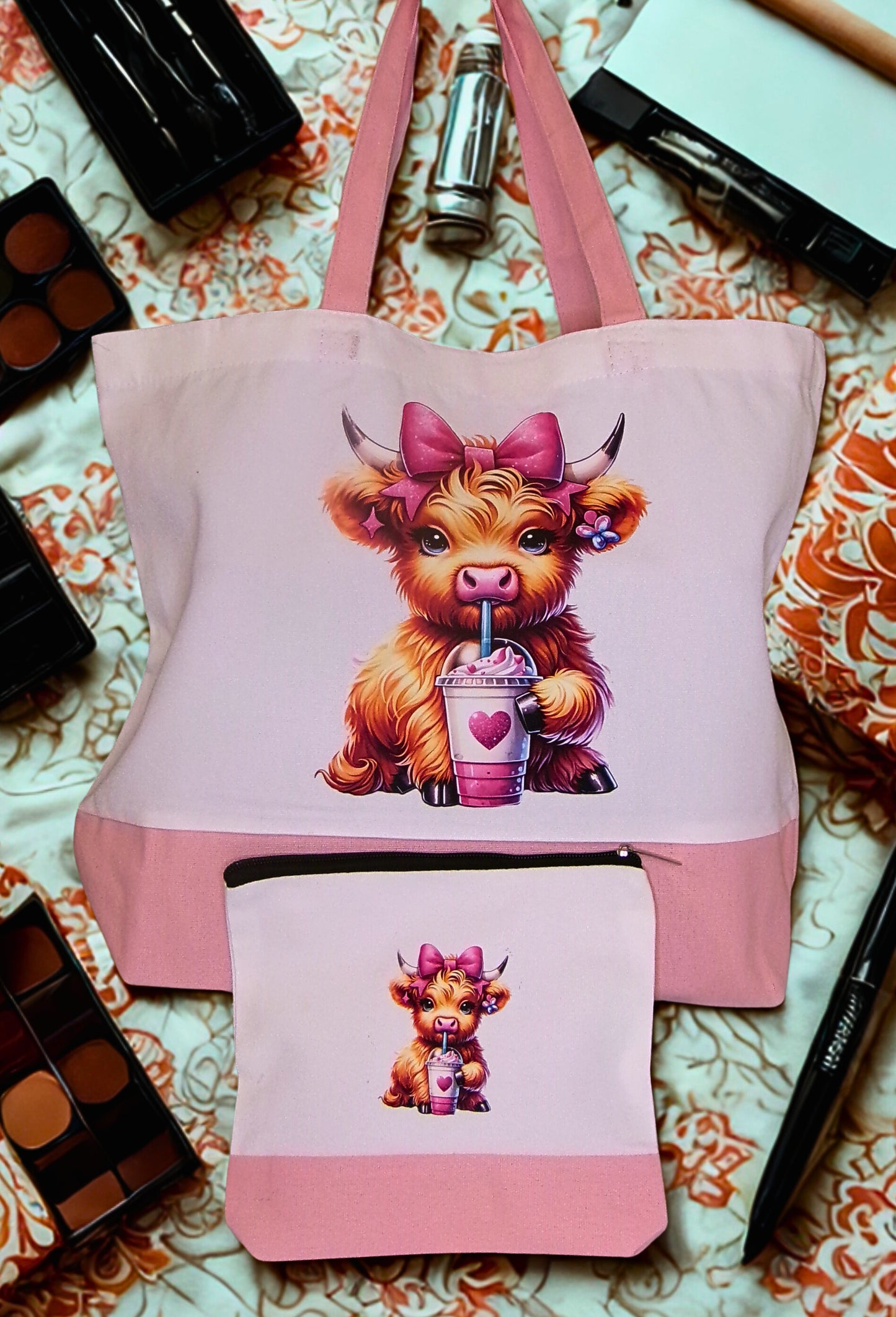 Large Canvas Tote Bag Set