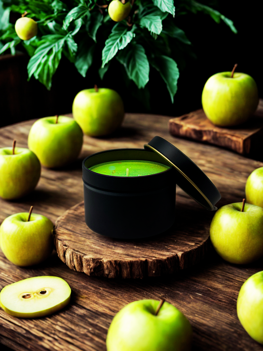 4oz Black Tin Candle