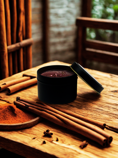 4oz Black Tin Candle