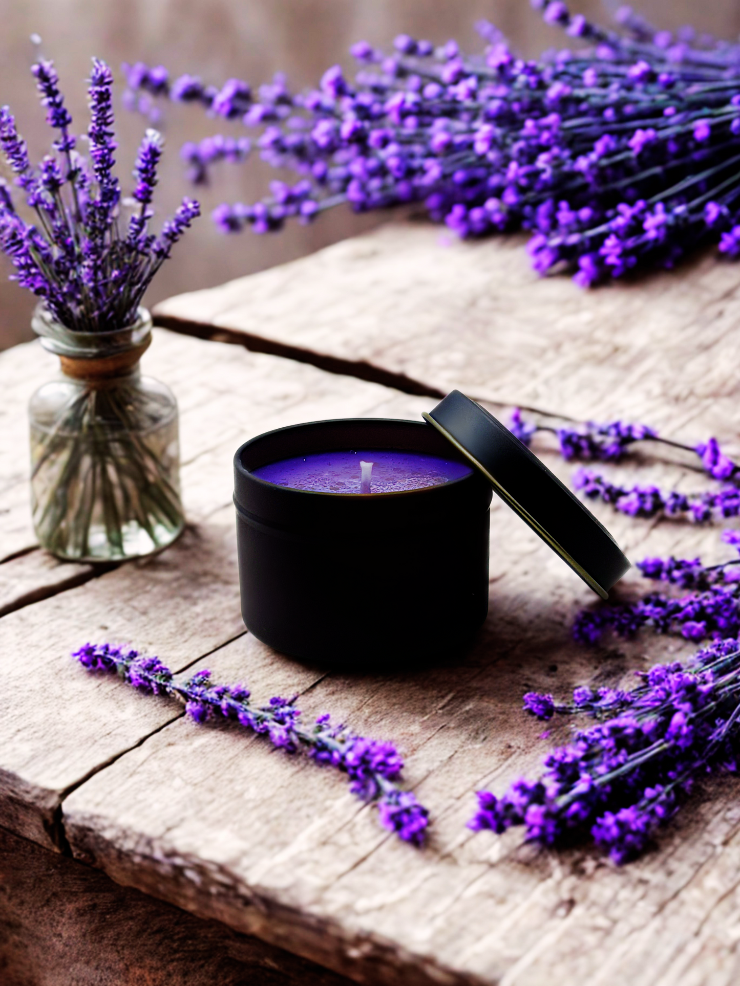 4oz Black Tin Candle