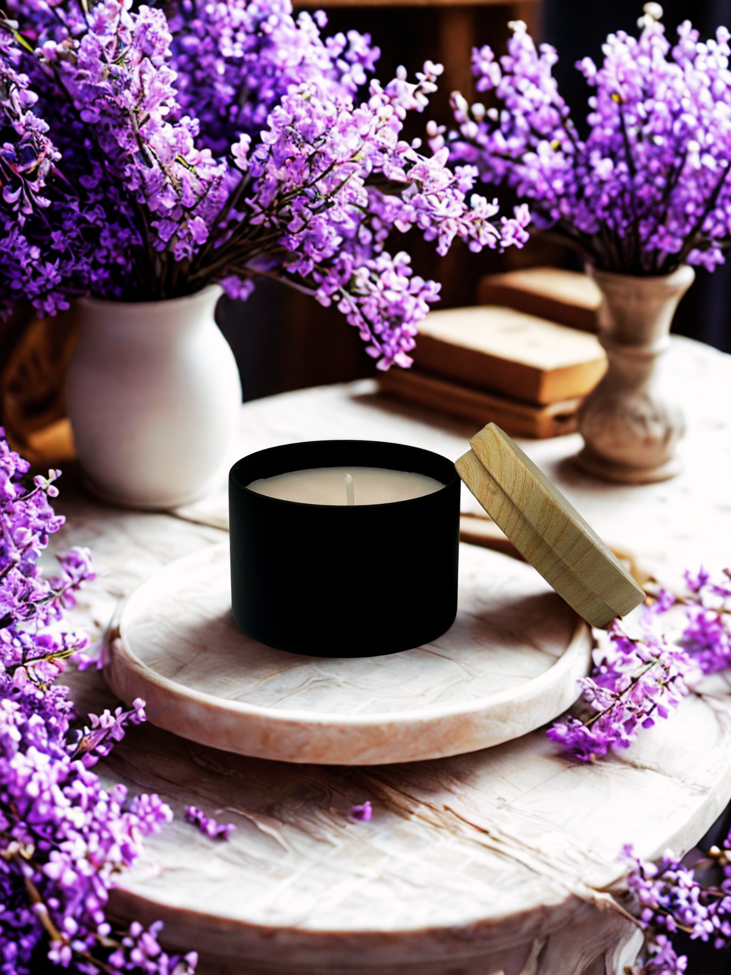 4oz Black Tin Candle