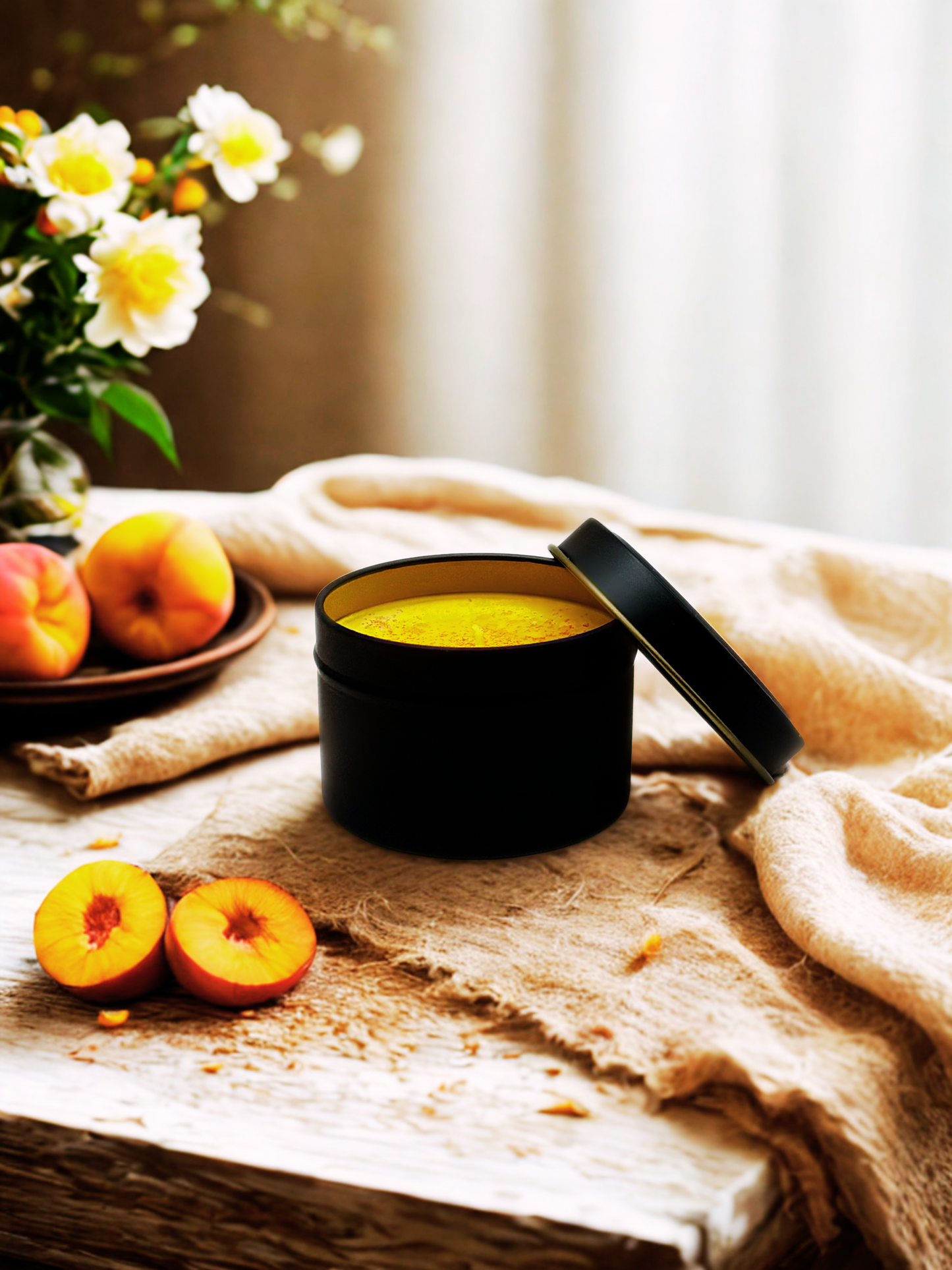 4oz Black Tin Candle