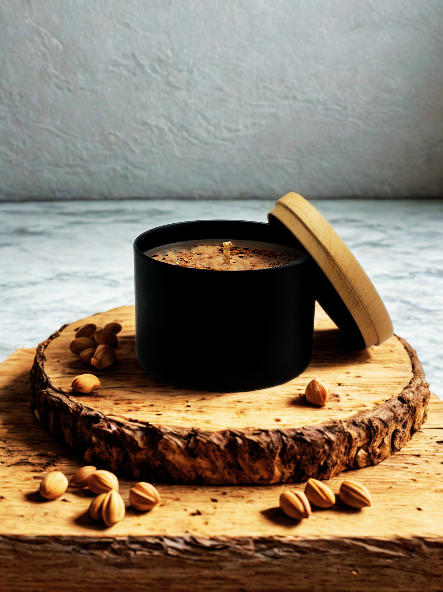 8oz Black Tin Candle