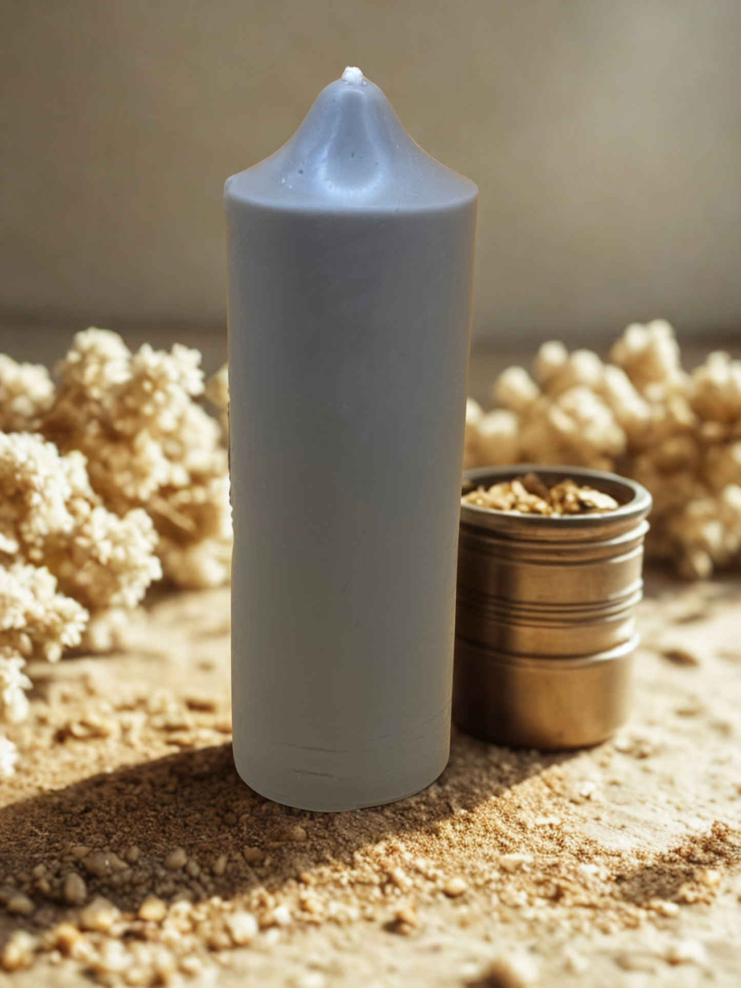 4" Tipped Pillar Candle