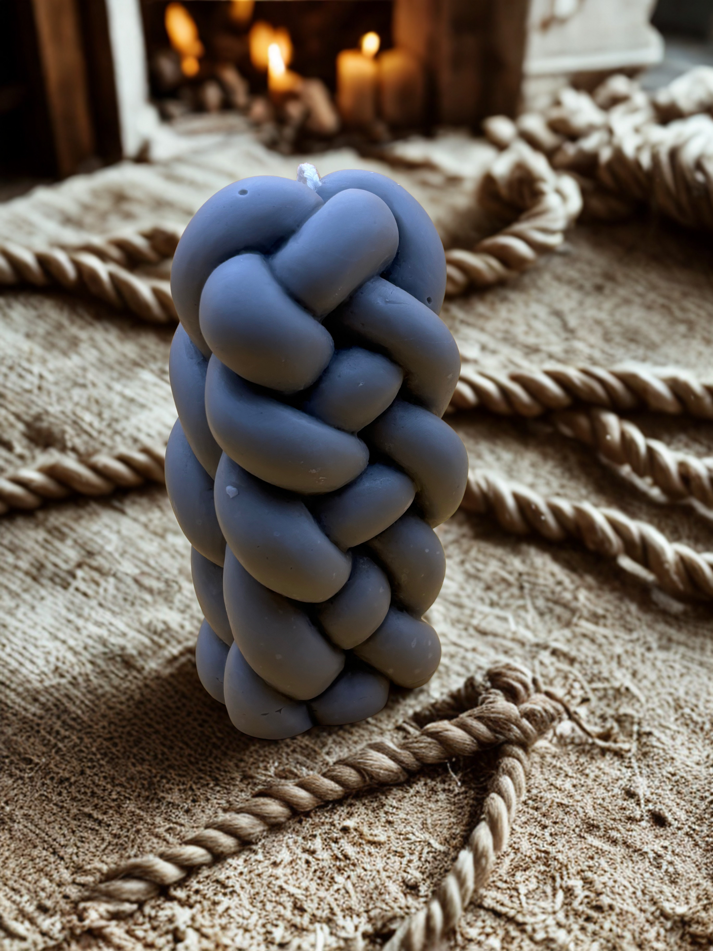 Rope Pillar Candle