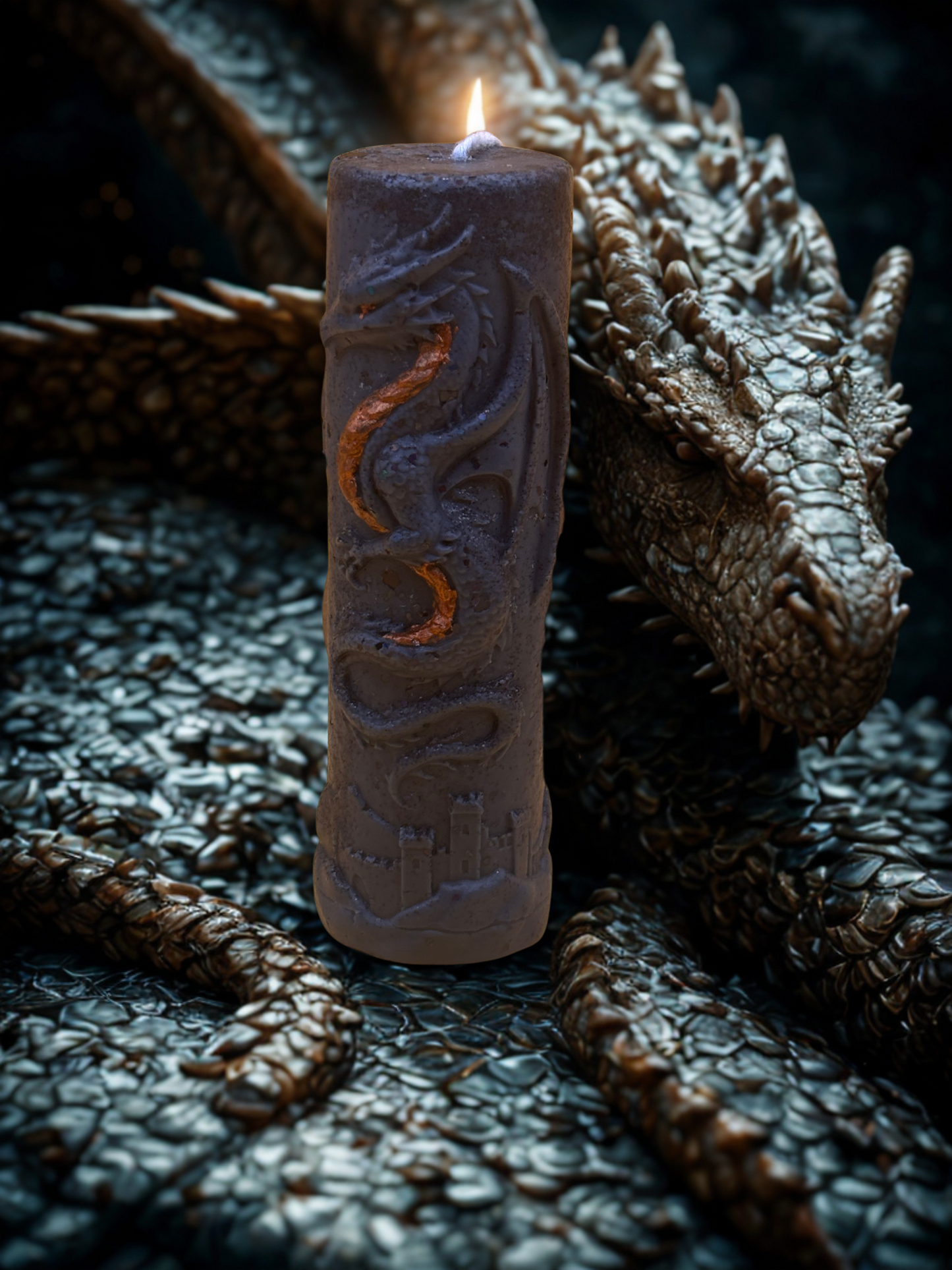 Small Dragon Candle