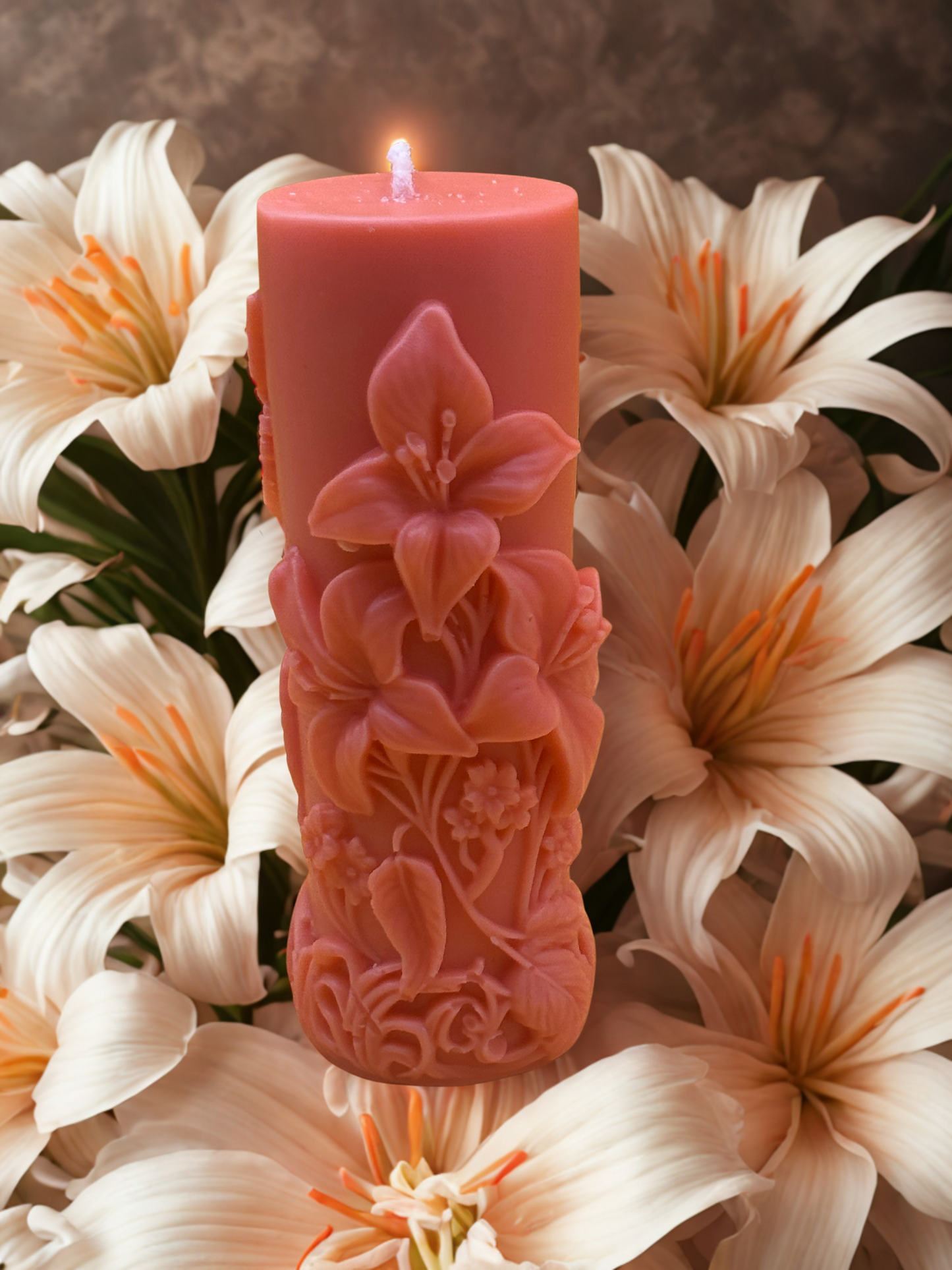 Small Lily Candle