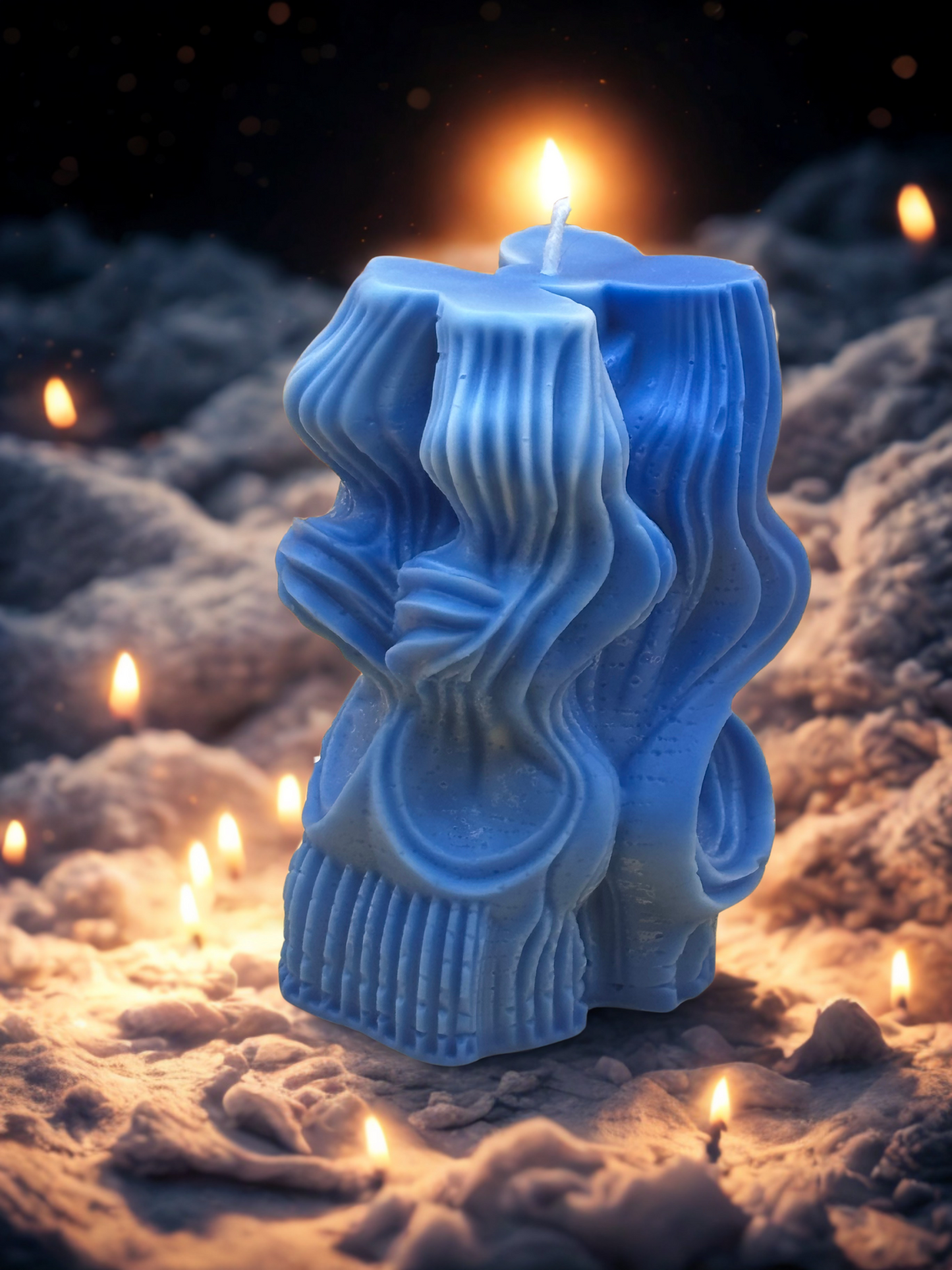Swirl Pillar Candle