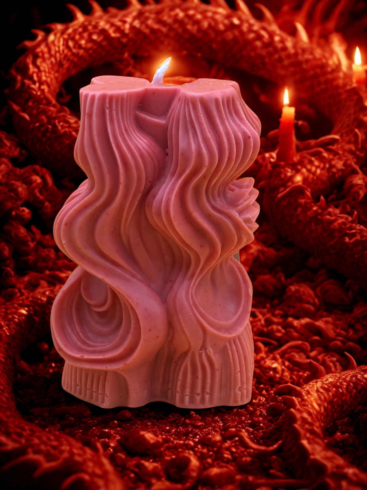 Swirl Pillar Candle